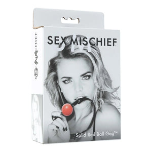 Sex & Mischief Solid Ball Gag Red (In New Packaging Edition)