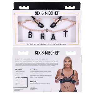 Sex & Mischief Brat Charmed Nipple Clamps  Buy in Singapore LoveisLove U4Ria 