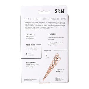 Sex & Mischief Brat Sensory Fingertips Rose Gold Buy in Singapore LoveisLove U4Ria 