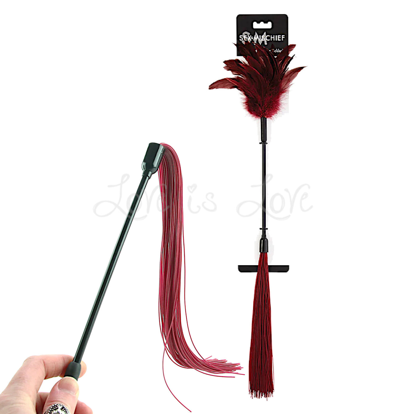 Sex & Mischief Enchanted Feather Tickler Dual-Ended Flogger Love is Love Sex & Mischief Enchanted Feather Tickler Dual-Ended Flogger Love is Love