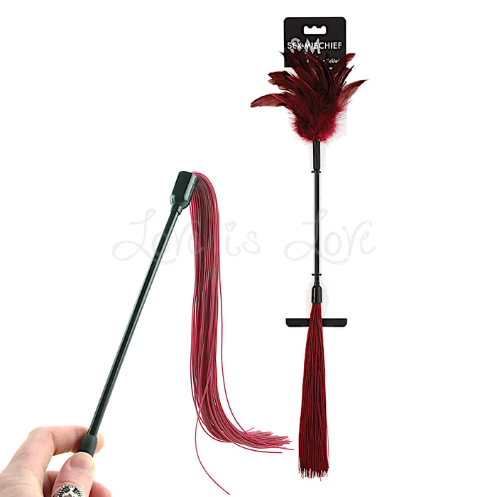 Sex & Mischief Enchanted Feather Tickler Dual-Ended Flogger