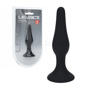 Shots LEVELZ Slim Silicone Anal Plug Black Buy in Singapore LoveisLove U4Ria 