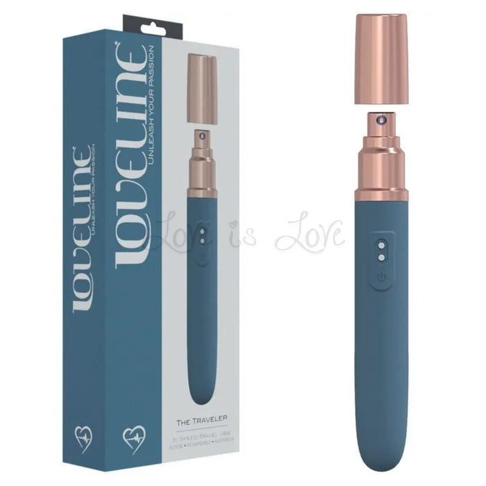 Shots LoveLine The Traveler 10 Speed Silicone Rechargeable Vibrator
