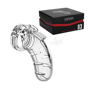Shots Mancage Chastity Cage Model 03 4.5 Inches Clear Buy in Singapore LoveisLove U4Ria 