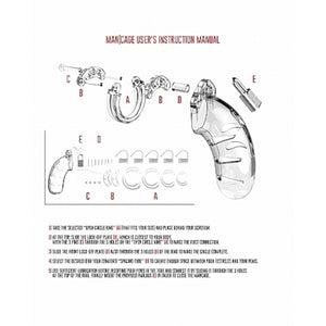 Shots Mancage Chastity Cage Model 03 4.5 Inches Clear Buy in Singapore LoveisLove U4Ria 