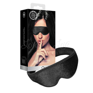 Shots Ouch! Adjustable Velvet Eye Mask with Velcro Straps Black sensory deprivation blindfold. Buy Ouch in Singapore LoveisLove U4Ria