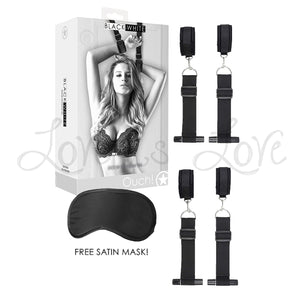 Shots Ouch! Black & White Door Restraint Kit Buy in Singapore LoveisLove U4Ria 