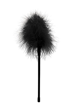 Shots Ouch! Black & White Feather Tickler Black