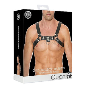 Shots Ouch! Bulldog Bonded Leather Chest Harness L/XL Buy in Singapore LoveisLove U4Ria 