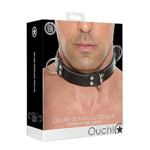 Shots Ouch! Deluxe Bondage Collar Black Buy in Singapore LoveisLove U4Ria 