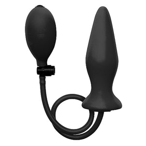 Shots Ouch! Inflatable Silicone Butt Plug Black Buy in Singapore LoveisLove U4Ria 