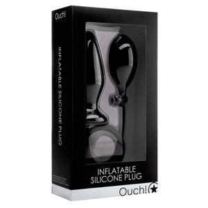 Shots Ouch! Inflatable Silicone Butt Plug Black Buy in Singapore LoveisLove U4Ria 