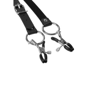 Shots Ouch! Labia Spreader with Clamps Black