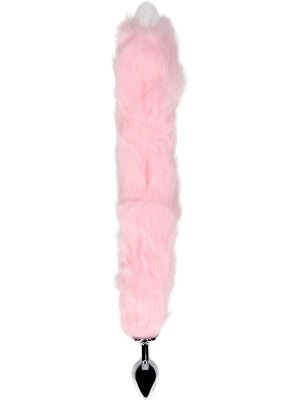 Shots Ouch! Light-up Fox Tail with Metal Butt Plug Pink Anal - Tail & Jewelled Butt Plugs Buy Sex Toys in Singapore LoveisLove U4Ria
