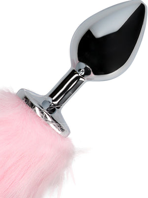 Shots Ouch! Light-up Fox Tail with Metal Butt Plug Pink Anal - Tail & Jewelled Butt Plugs Buy Sex Toys in Singapore LoveisLove U4Ria
