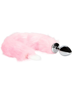 Shots Ouch! Light-up Fox Tail with Metal Butt Plug Pink Anal - Tail & Jewelled Butt Plugs Buy Sex Toys in Singapore LoveisLove U4Ria
