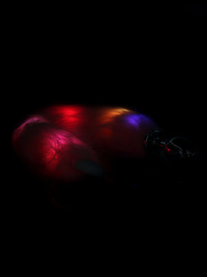 Shots Ouch! Light-up Fox Tail with Metal Butt Plug Pink Anal - Tail & Jewelled Butt Plugs Buy Sex Toys in Singapore LoveisLove U4Ria
