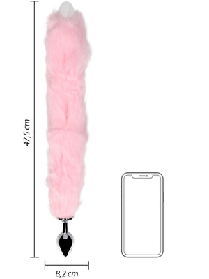 Shots Ouch! Light-up Fox Tail with Metal Butt Plug Pink Anal - Tail & Jewelled Butt Plugs Buy Sex Toys in Singapore LoveisLove U4Ria
