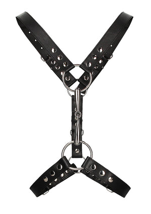 Shots Ouch! Men's Bonded Leather Harness With Metal Bit Black O/S Buy in Singapore LoveisLove U4Ria 
