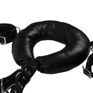 Shots Ouch! Padded Thigh Sling with Hand Cuffs Black Buy in Singapore LoveisLove U4Ria 