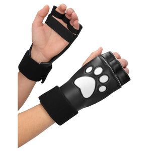 Shots Ouch! Puppy Play Paw Cut-out Gloves Black/White Buy in Singapore LoveisLove U4Ria 