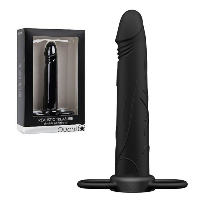 Shots Ouch! Realistic Treasure Double Penetrator Black