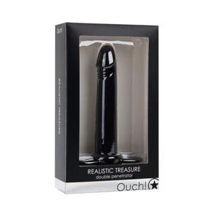 Shots Ouch! Realistic Treasure Double Penetrator Black