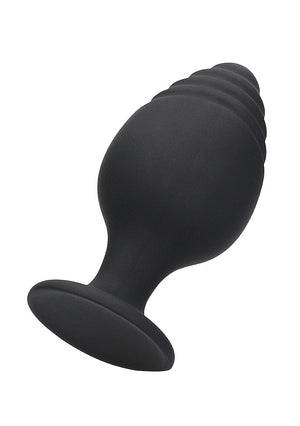 Shots Ouch! Rippled Butt Plug Set Black Buy in Singapore LoveisLove U4Ria 