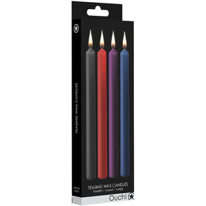 Shots Ouch! Teasing Wax Candles Large Mixed Colors 4-Pack Buy in Singapore LoveisLove U4Ria 