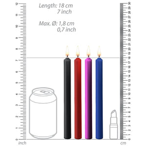 Shots Ouch! Teasing Wax Candles Large Mixed Colors 4-Pack Buy in Singapore LoveisLove U4Ria 