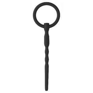 Shots Ouch! Urethral Sounding Silicone Penis Plug Black 7 mm Buy in Singapore LoveisLove U4Ria 