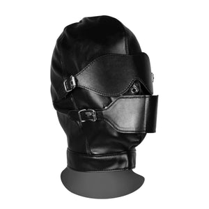 Shots Ouch! Xtreme Blindfolded Mask with Breathable Ball Gag Black
