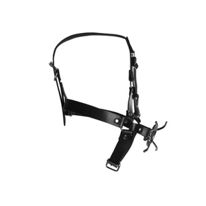 Shots Ouch! Xtreme Head Harness with Spider Gag and Nose Hooks Black Buy in Singapore LoveisLove U4Ria 