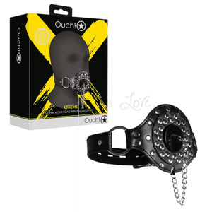 Shots Ouch! Xtreme Open Mouth Gag with Plug Stopper Black Buy in Singapore LoveisLove U4Ria 