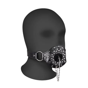 Shots Ouch! Xtreme Open Mouth Gag with Plug Stopper Black Buy in Singapore LoveisLove U4Ria 