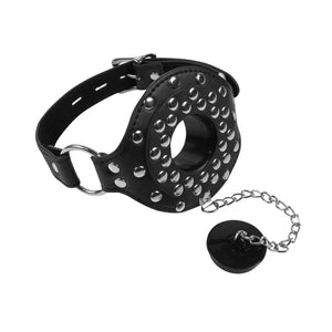 Shots Ouch! Xtreme Open Mouth Gag with Plug Stopper Black Buy in Singapore LoveisLove U4Ria 