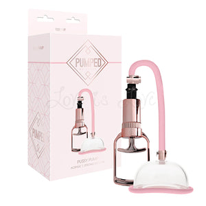Shots Pumped Strong Suction Acrylic Pussy Pump Pink high vacuum clitoral pump. Buy Pumped in Singapore LoveisLove U4Ria