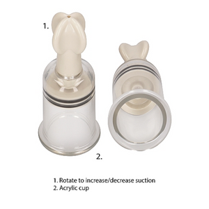 Shots Pumped Nipple Suction Set Rose