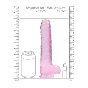 Shots RealRock Crystal Clear Realistic Dildo With Balls Buy in Singapore LoveisLove U4Ria