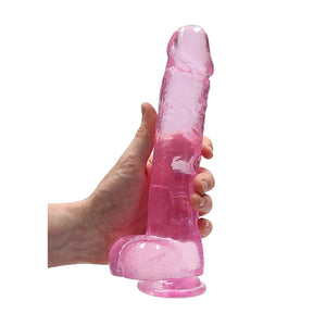 Shots RealRock Crystal Clear Realistic Dildo With Balls Buy in Singapore LoveisLove U4Ria