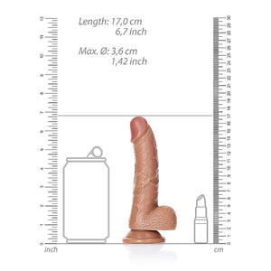 Shots RealRock Curved Realistic Dildo with Balls and Suction Cup 6 Inch Tan  Buy in Singapore LoveisLove U4RIa 