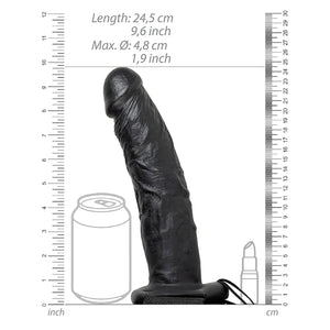 ​​Shots RealRock Realistic Hollow Strap-On With Balls Black 8 Inch 20.5 CM Buy in Singapore LoveisLove U4Ria 