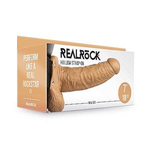 Shots RealRock Realistic Hollow Strap-On 6 Inch or 7 Inch with or without balls Strap-Ons & Harnesses - Hollow Strap-Ons Buy in Singapore LoveisLove U4Ria