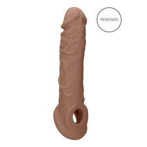 Shots RealRock Realistic Penis Sleeve 8 Inches Extender And Ball Stretcher Buy in Singapore LoveisLove U4Ria 