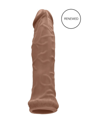 Shots RealRock Realistic Penis Sleeve Extender Tan 6 Inch or 7 Inch  Buy in Singapore LoveisLove U4Ria 