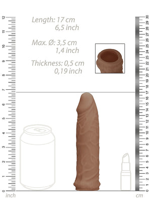 Shots RealRock Realistic Penis Sleeve Extender Tan 6 Inch or 7 Inch  Buy in Singapore LoveisLove U4Ria 