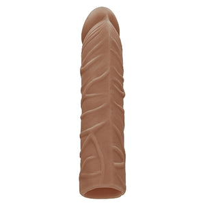 Shots RealRock Realistic Penis Sleeve Extender Tan 7 Inch Buy in Singapore LoveisLove U4Ria 