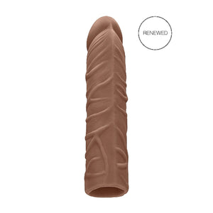 Shots RealRock Realistic Penis Sleeve Extender Tan 7 Inch Buy in Singapore LoveisLove U4Ria 