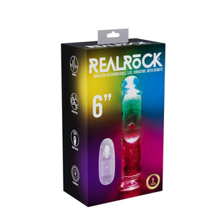 Shots RealRock Wireless Rechargeable LED Vibrating 6 Inch Dildo Buy in Singapore LoveisLove U4Ria 