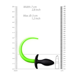 Shots Ouch! Glow in the Dark Silicone Puppy Tail Plug Buy in Singapore LoveisLove U4Ria 